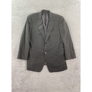 Hickey Freeman Suit Jacket 44 R Taupe Wool Glen Plaid Loro Piana Zerlander Italy